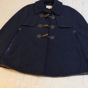 Maison Jules Dark Blue Toggle Cape